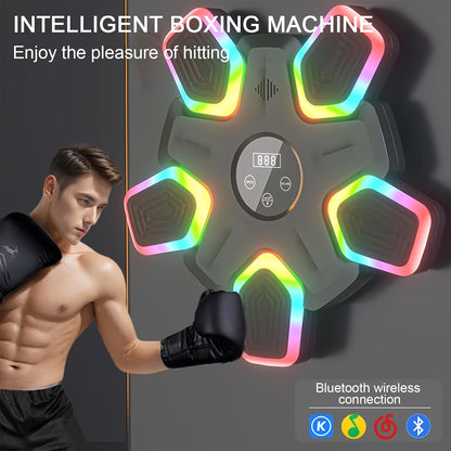 Smart Music Boxing Machine with Gloves (Vibrant LED Edition)