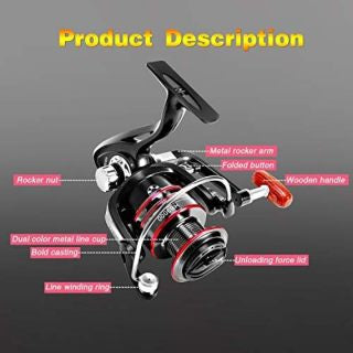 FISHOAKY Telescopic Fishing Rod, Carbon Fiber and Reel Combo Spinning Rod with Spool Line Lures Hooks for Kids and Adults | Saltwater &Freshwater