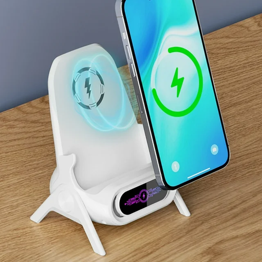 Mini Chair 15W Wireless Charger Stand & Sound Amplifier (2-Pack)