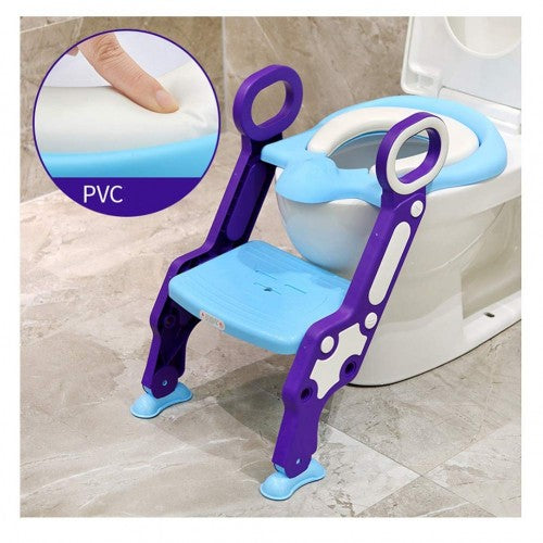 Potty Toilet Seat Adjustable Baby Toddler Kid Toilet Trainer with Step Stool Ladder for Boys and Girls