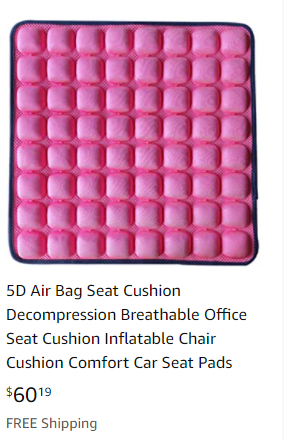 5D Airbag Pressure-Relief Cushion