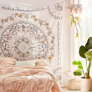 American Retro Floral Tapestry